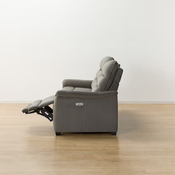 3P ELECTRIC SOFA N-BELIEVA 3 MICROFIBER GY
